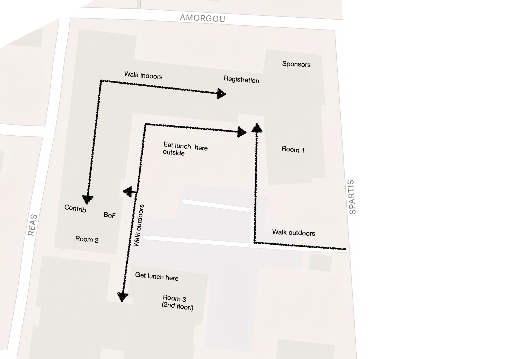 Session Rooms map